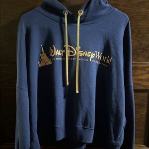 Disney Navy Blue and Gold Hoodie 50th Anniversary